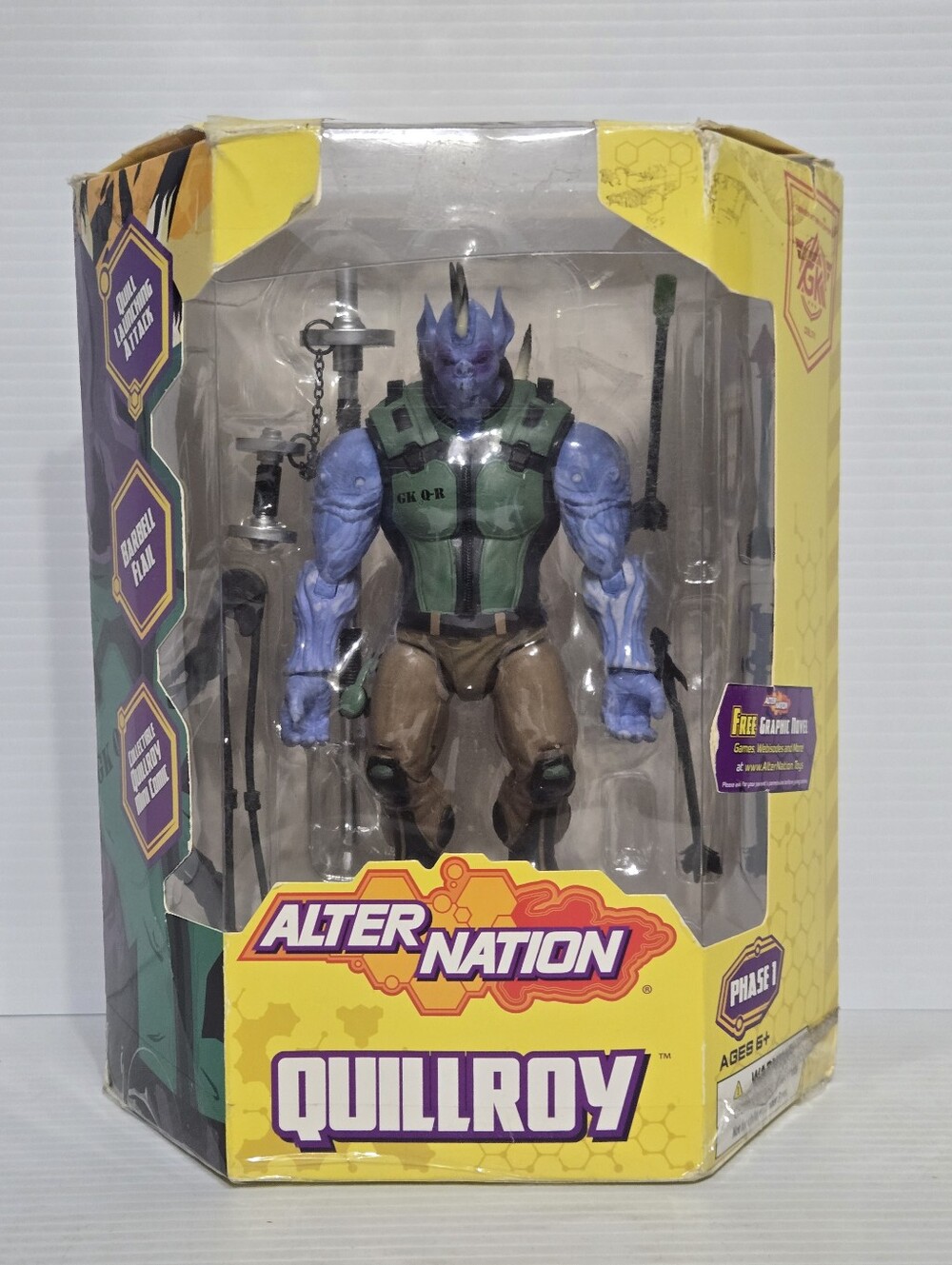 Quillroy Action Figure - Purple & Green Kids Toy New In Box